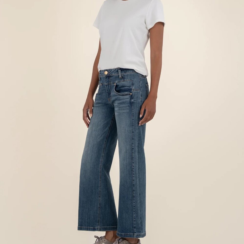 NWT Kut from the Kloth High Rise Wide Leg Jean, 6 Petite - Picture 3 of 3